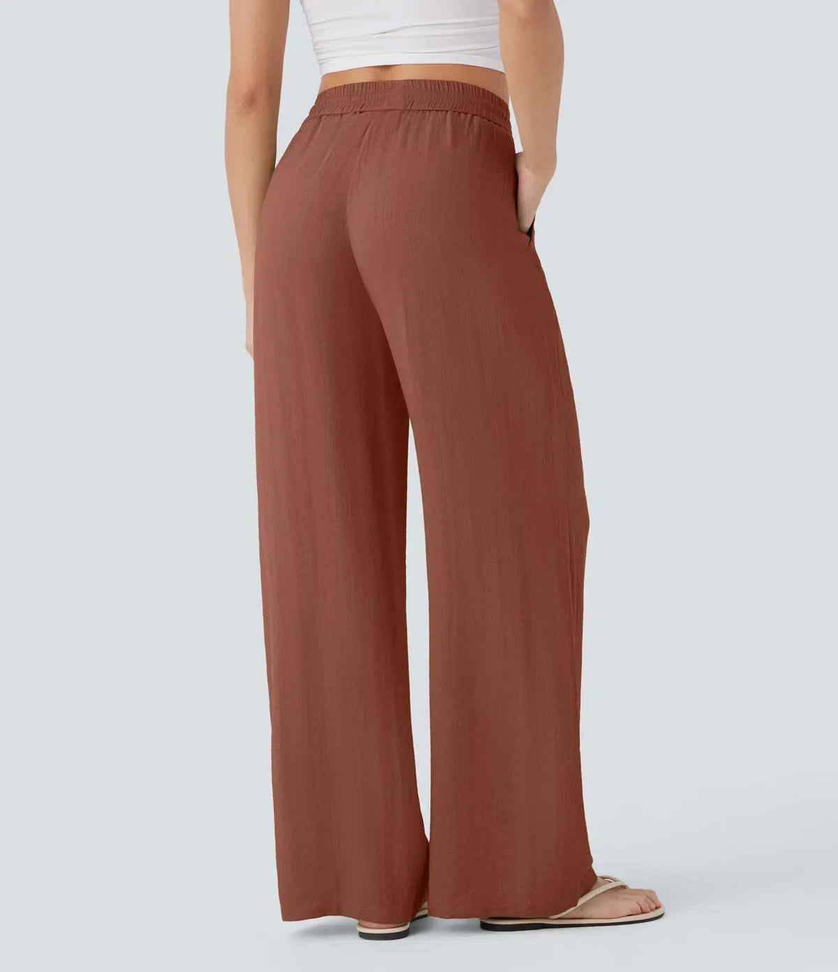 Pantalon En Lin Décontracté & Aéré