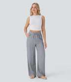 Pantalon En Lin Décontracté & Aéré