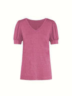T-shirt Respirant En Coton À Manches En Pétales
