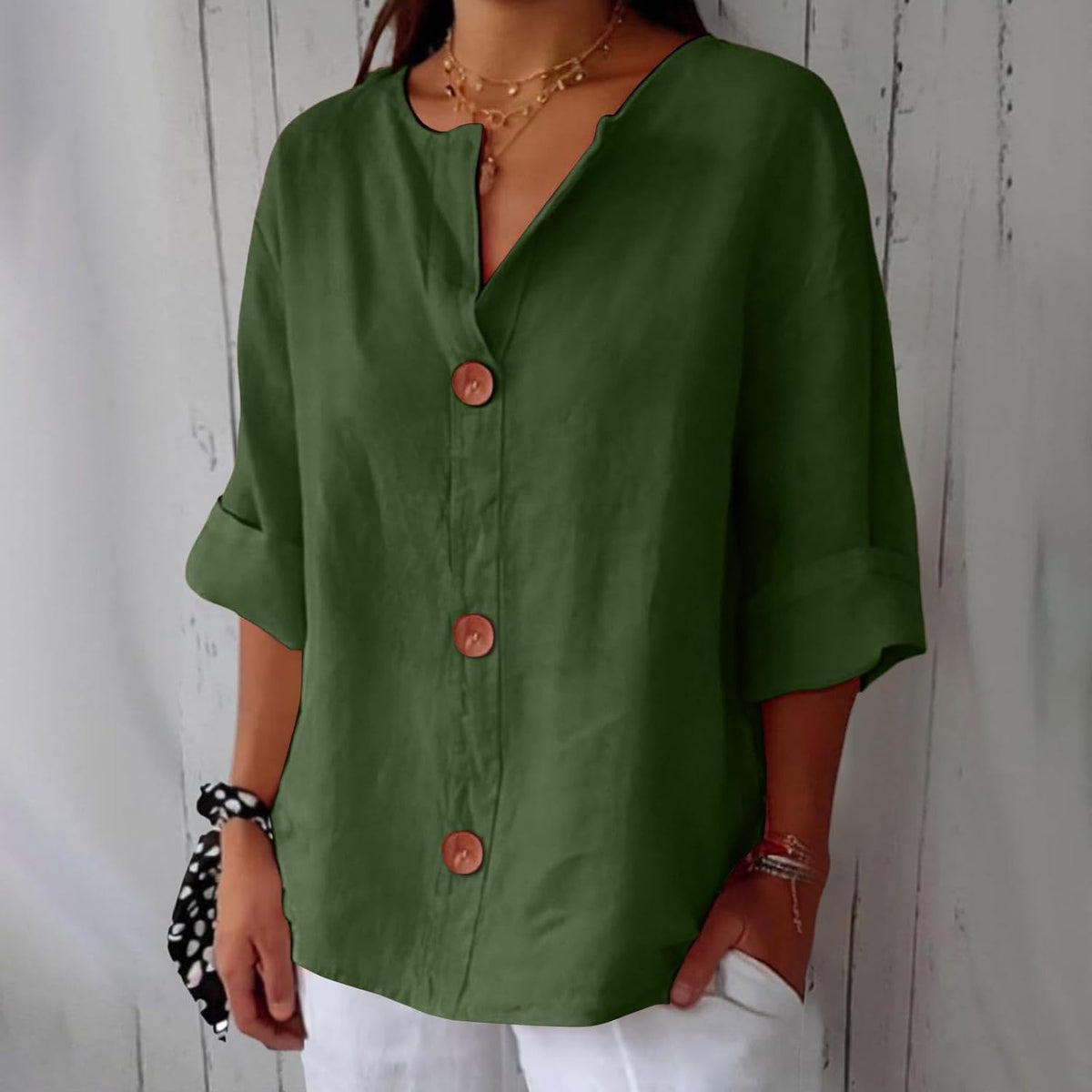 Chemise Maryline Décontractée En Lin