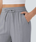 Pantalon En Lin Décontracté & Aéré