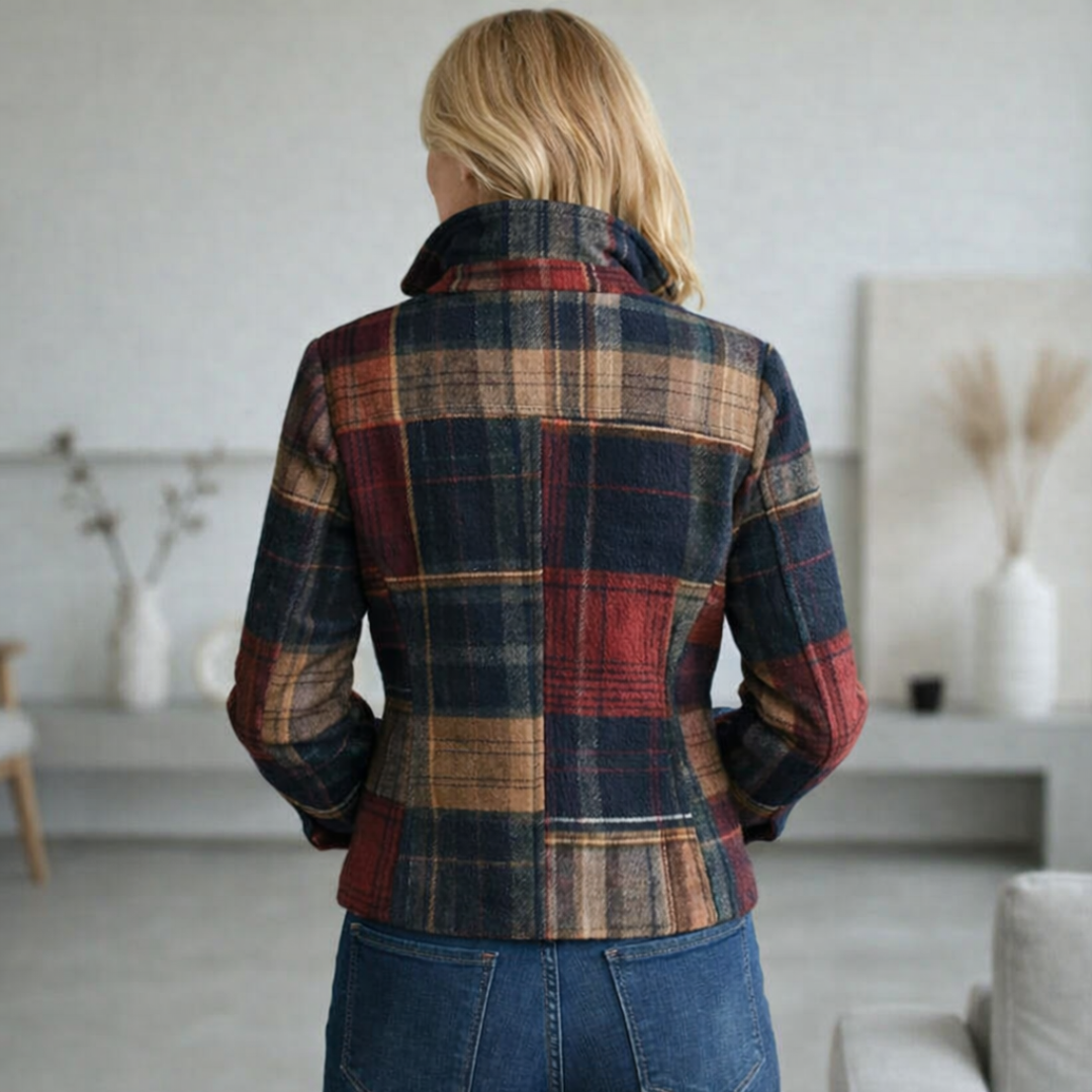Veste Kellyn À Carreaux Avec Col