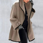 Manteau Élégant 3/4 En Laine