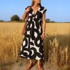 Robe Fluide Avec Décolleté En V