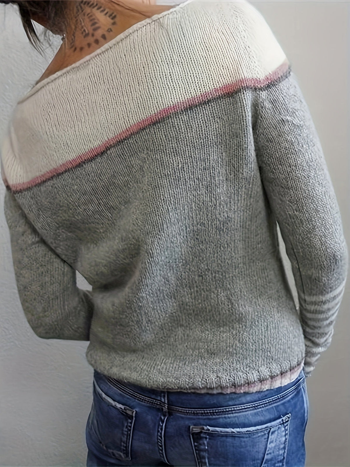 Pull Rayé En Cachemire