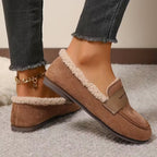 Mocassins d'hiver doublées de polaire