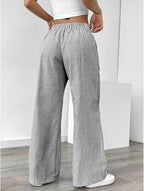 Pantalon Large En Coton Doux Pour Femmes