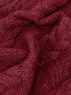 Pull-Robe À Col Roulé En Maille Torsadée Épaisse