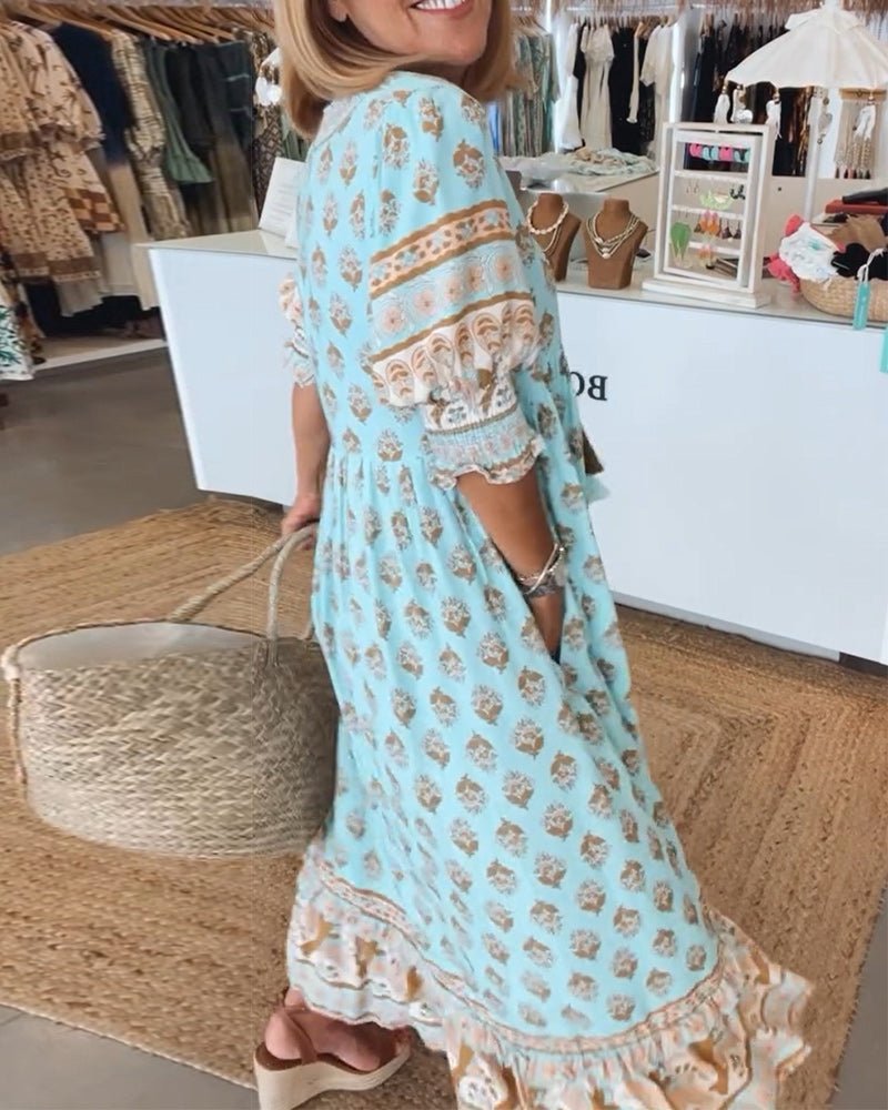 Robe Bohémienne Avec Cache-Ventre