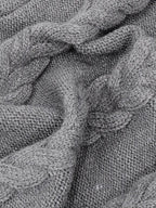 Pull-Robe À Col Roulé En Maille Torsadée Épaisse