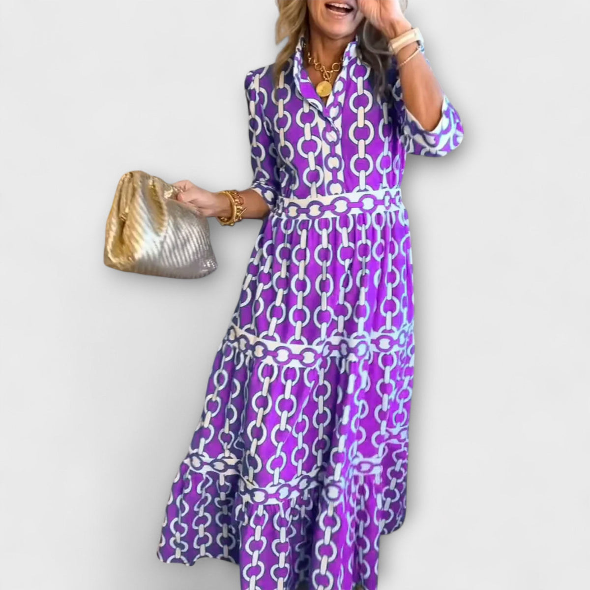 Robe Samya À Motifs De Chaînes