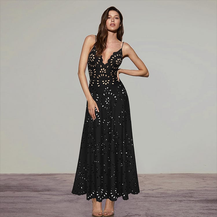 Ensemble Robe-Maillot Alice 2 Pièces (Noir)