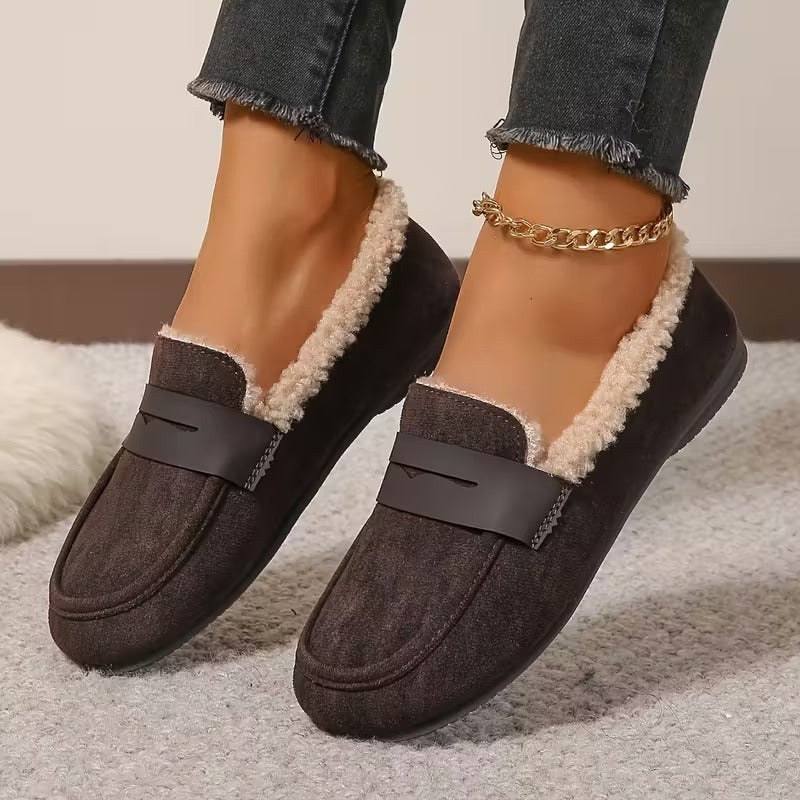 Mocassins d'hiver doublées de polaire