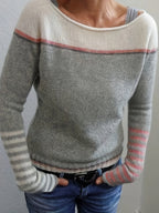 Pull Rayé En Cachemire