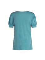 T-shirt Respirant En Coton À Manches En Pétales