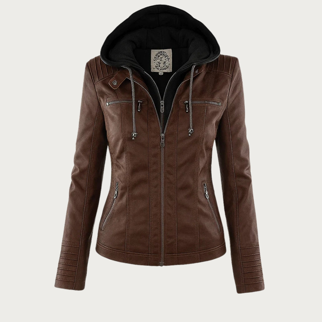 Gisèle – Veste en cuir élégante et robuste