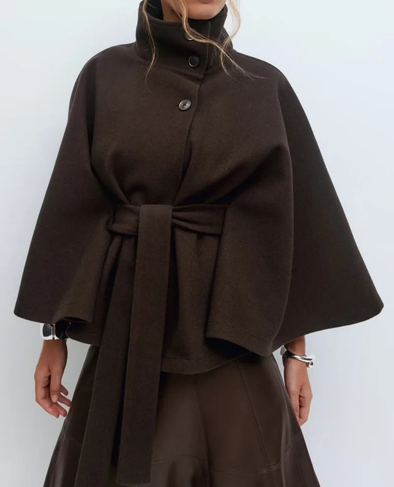 Manteau Amirah À Col Montant
