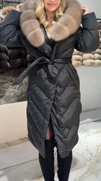Manteau Luxa Avec Col En Fourrure