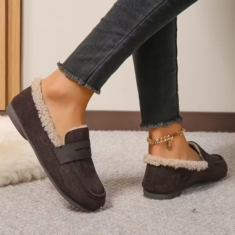 Mocassins d'hiver doublées de polaire