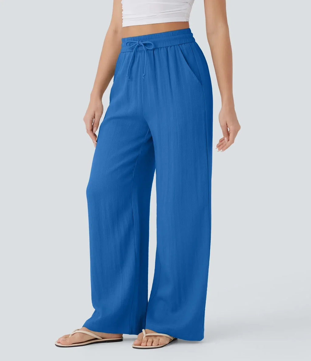 Pantalon En Lin Décontracté & Aéré