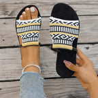 Sandales Hawar À Motif Bohème