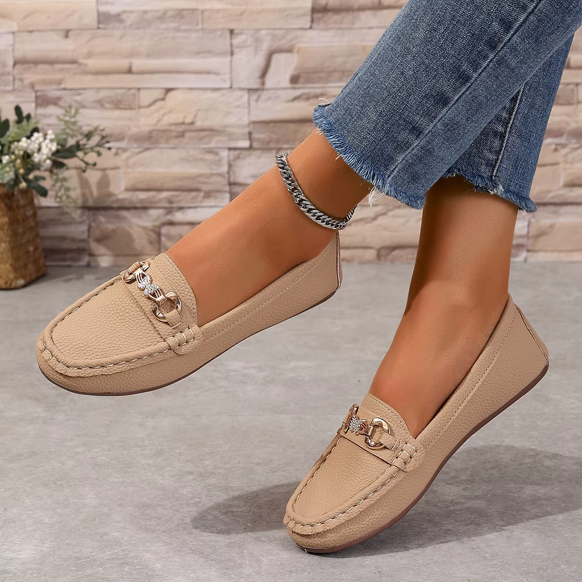 Mocassins Ricci En Cuir Pour Femmes