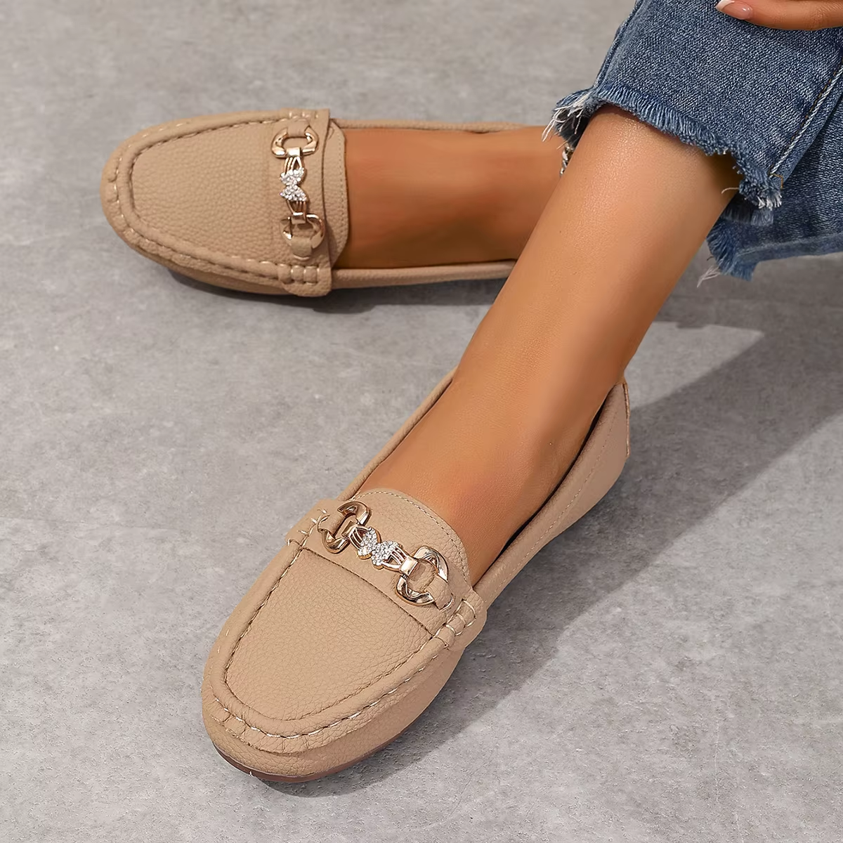 Mocassins Ricci En Cuir Pour Femmes