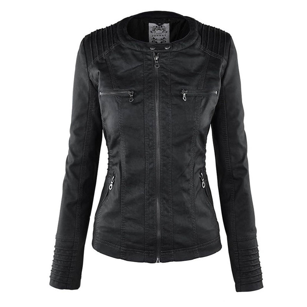 Gisèle – Veste en cuir élégante et robuste