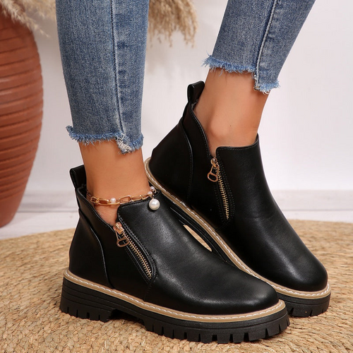 Bottines Alizée Orthopédiques En Cuir