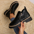 Bottines Alizée Orthopédiques En Cuir