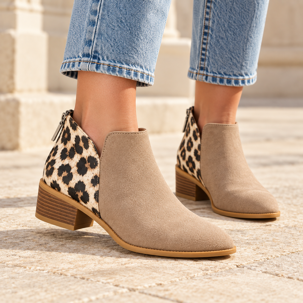 Bottines Léonnie En Daim