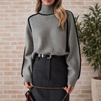 Pull Delphine Col Roulé En Cachemire