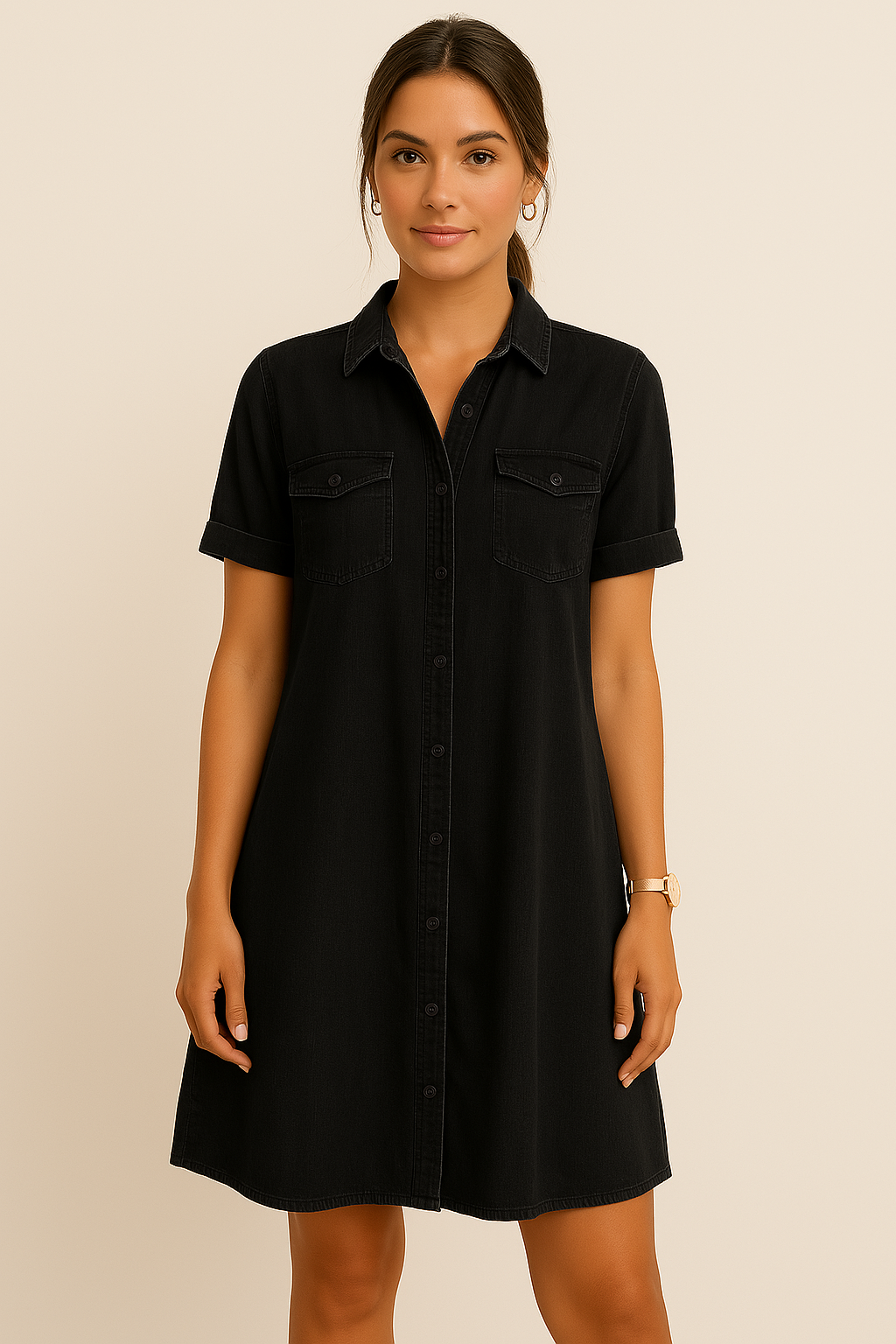 Robe Mi-Longue & Fit En Jean