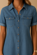 Robe Mi-Longue & Fit En Jean