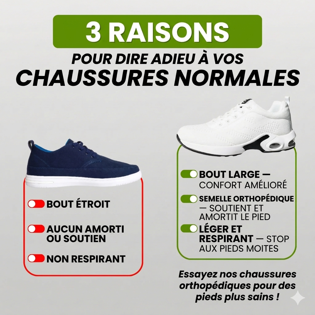 Chaussures Liberio Ergonomiques Anti-douleur
