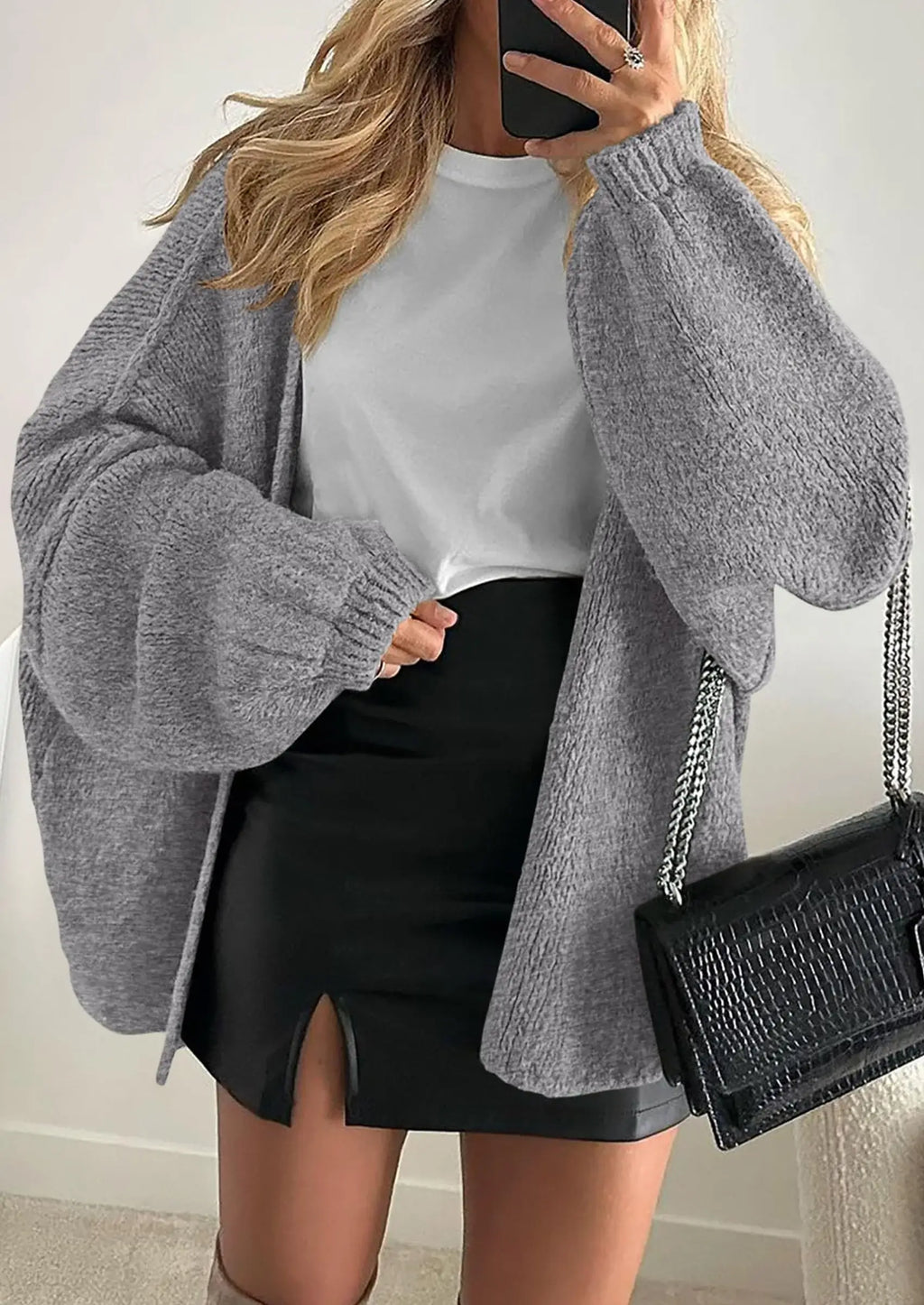 Cardigan Julyana Oversize En Maille
