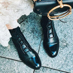 Bottines À Talons En Cuir Végétal Pour Femme