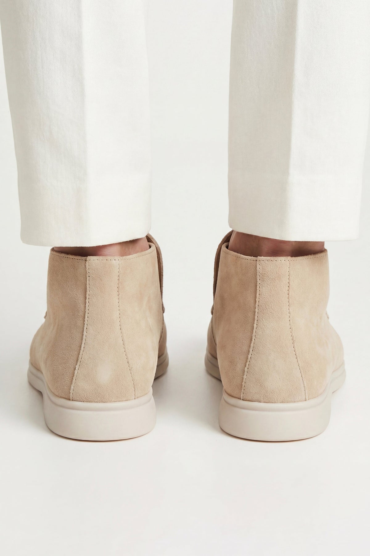 Monaco | Mocassino Aperto Camoscio — Beige