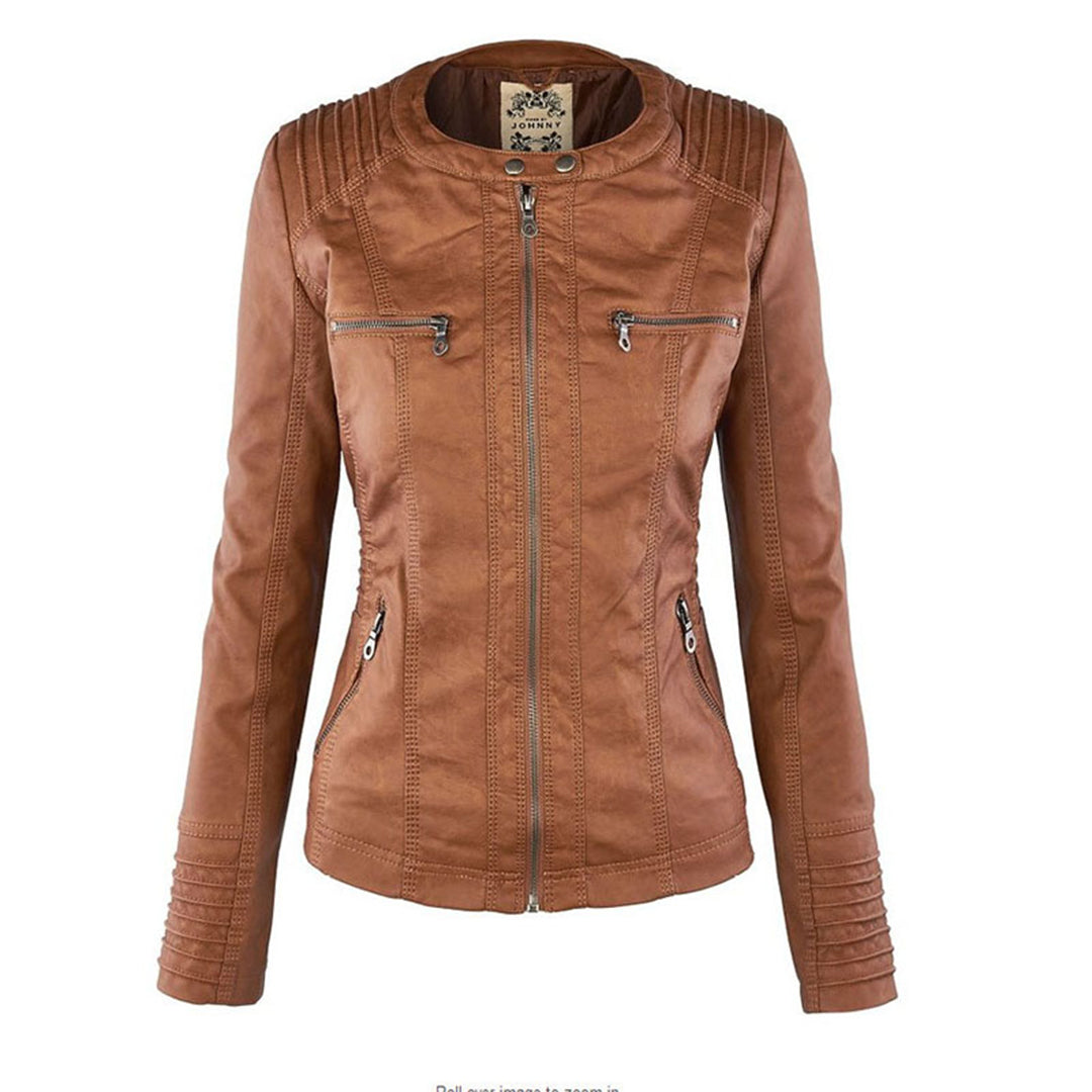 Gisèle – Veste en cuir élégante et robuste