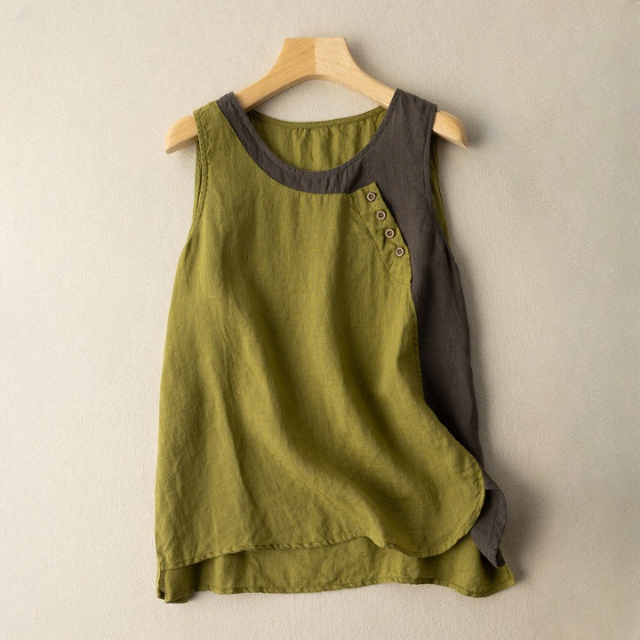 Top En Coton Sans Manches