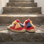Mules Ibiza À Pompons Tressés