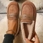 Mocassins d'hiver doublées de polaire