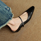 Mules Nally En Cuir Végétal