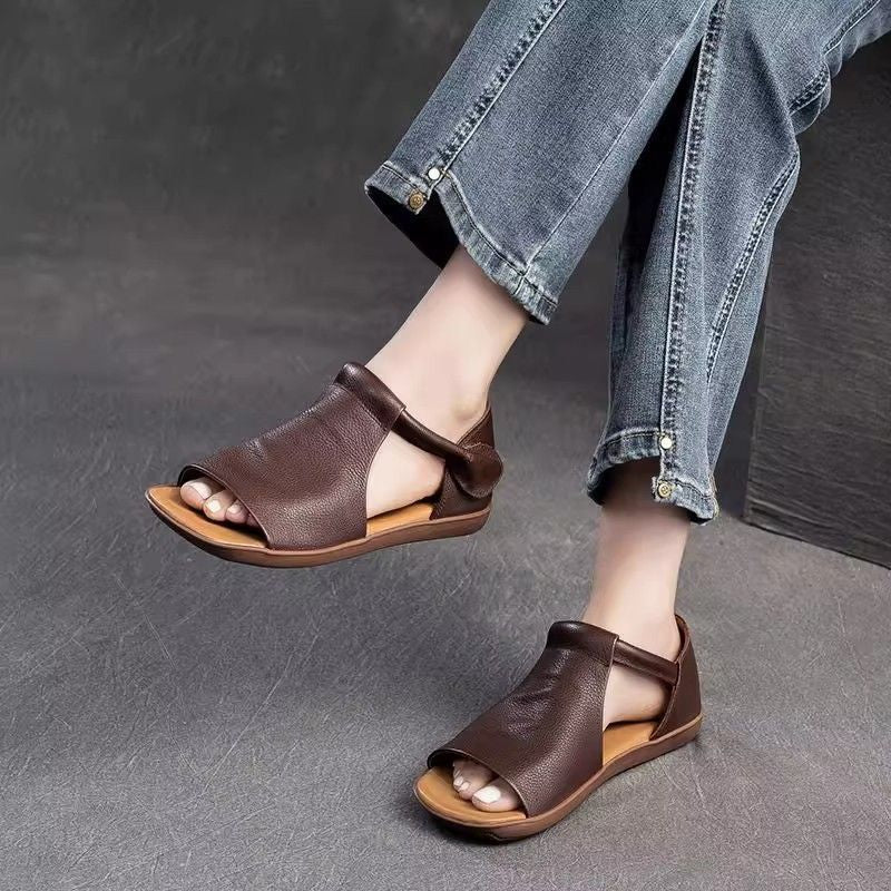 Sandales Loria Ultra Confortables en Cuir Grainé