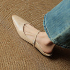 Mules Nally En Cuir Végétal