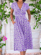 Robe Fionna Mi-Longue Légère Avec Poches