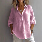 Chemise Décontractée En Lin Doux