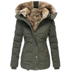 Manteau Elysia En Fourrure Décontracté Avec Capuche