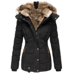 Manteau Elysia En Fourrure Décontracté Avec Capuche