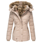 Manteau Elysia En Fourrure Décontracté Avec Capuche